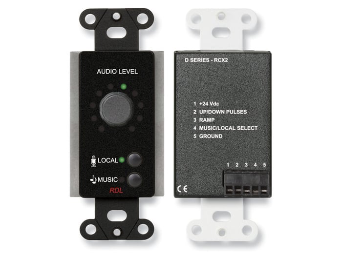 RDL DB-RCX2 Room Control For RCX-5C Room Combiner, Black