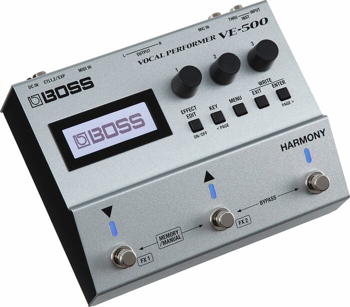 Boss VE-500 Vocal Performer 32-bit Multi-FX, Looper, And Vocal Harmonizer Pedal