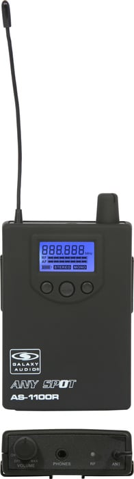 Galaxy Audio AS-1110R UHF Wireless In-Ear Monitor Receiver With EB10 Ear Buds