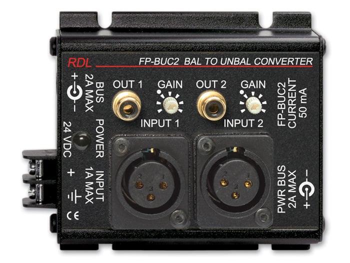 RDL FP-BUC2 2-Channel Balanced To Unbalanced Converter