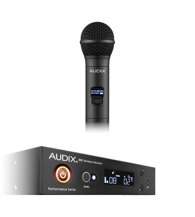 Audix AP61 OM5 Wireless System With R61 Recevier And H60/OM5 Handheld Transmitter