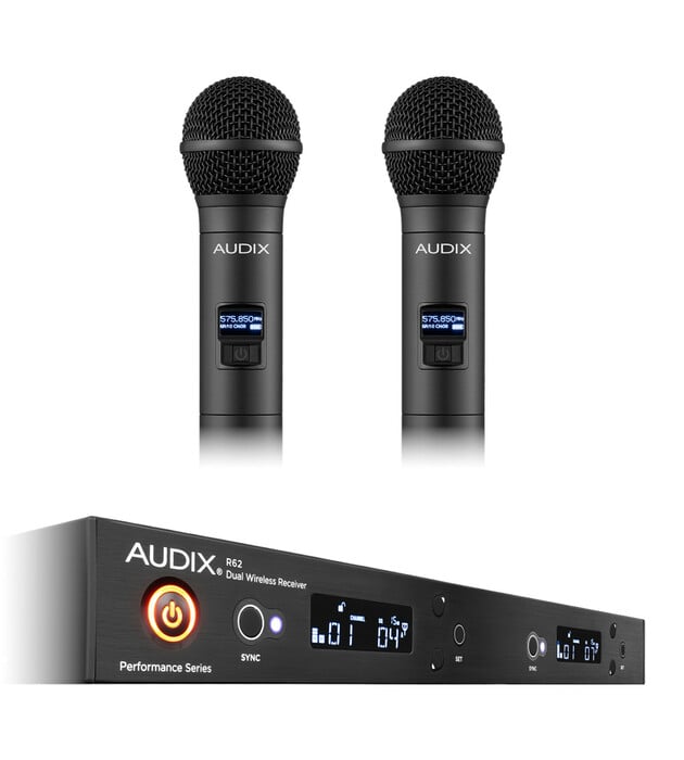 Audix AP62 OM5 Dual-Channel Wireless System With Two H60/OM5 Microphone Transmitters