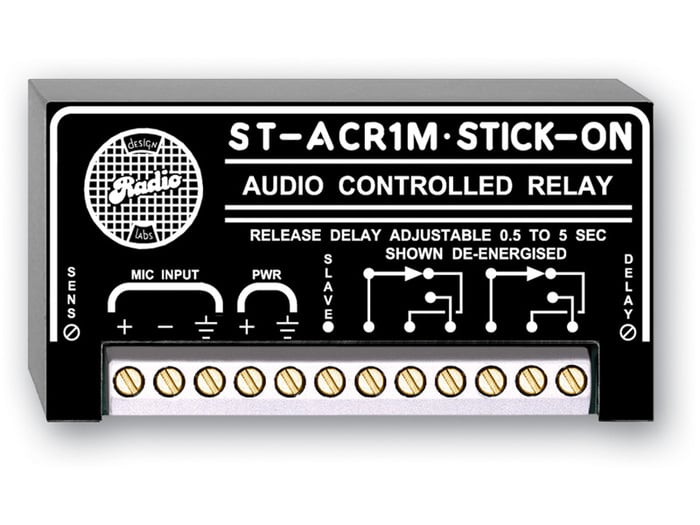 RDL ST-ACR1M Mic-Level Controlled Relay, 0.5 To 5 S Delay