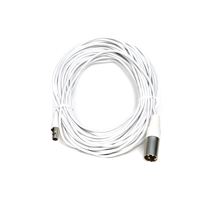 Audix CBLM50W 50' Mini-XLRF To XLRM Cable, White