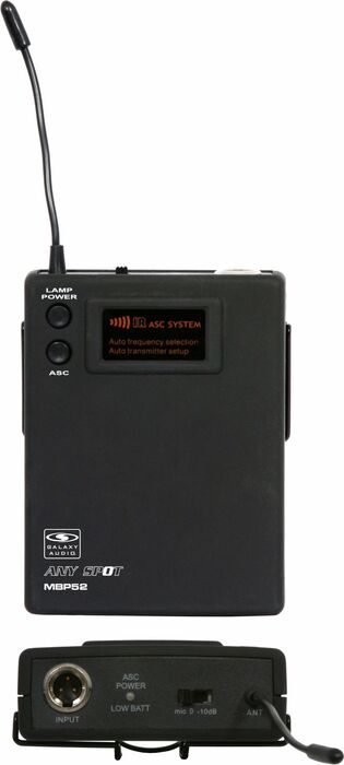 Galaxy Audio ECMR/52GTR ECM UHF Wireless Guitar Bodypack And Receiver System