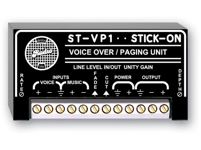 RDL ST-VP1 Voice-Over / Paging Module, Manual