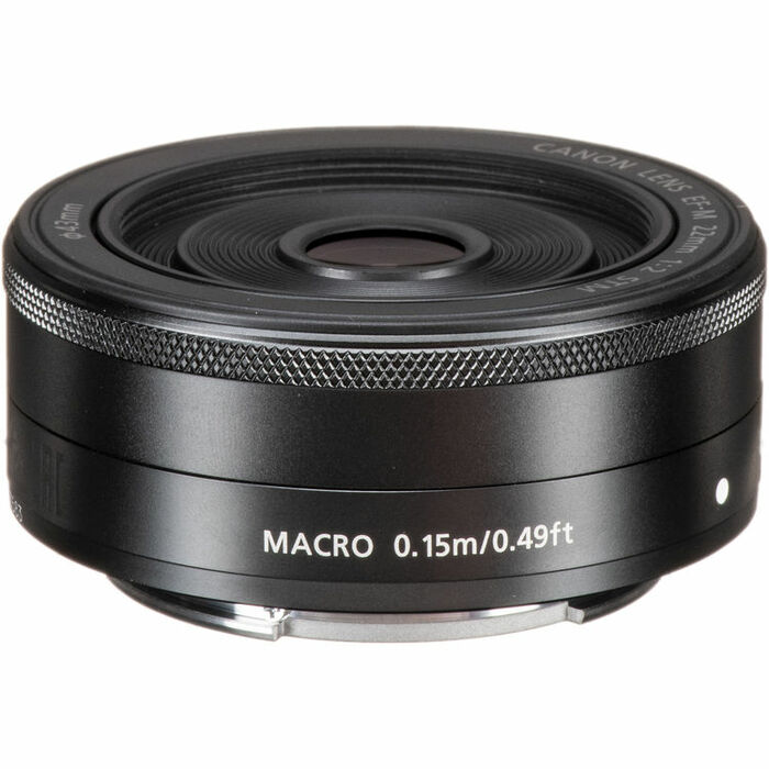 Canon EF-M 22mm F2 STM Prime Lens, Black