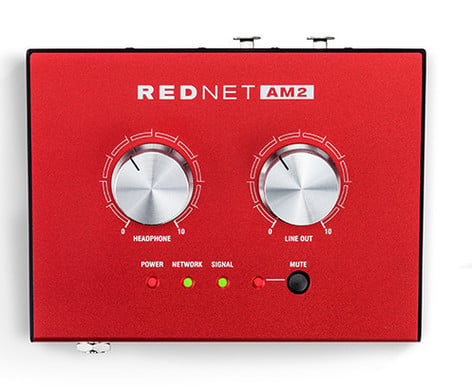 Focusrite Pro REDNET-AM2 Stereo Headphone/Line Out Dante Interface With PoE