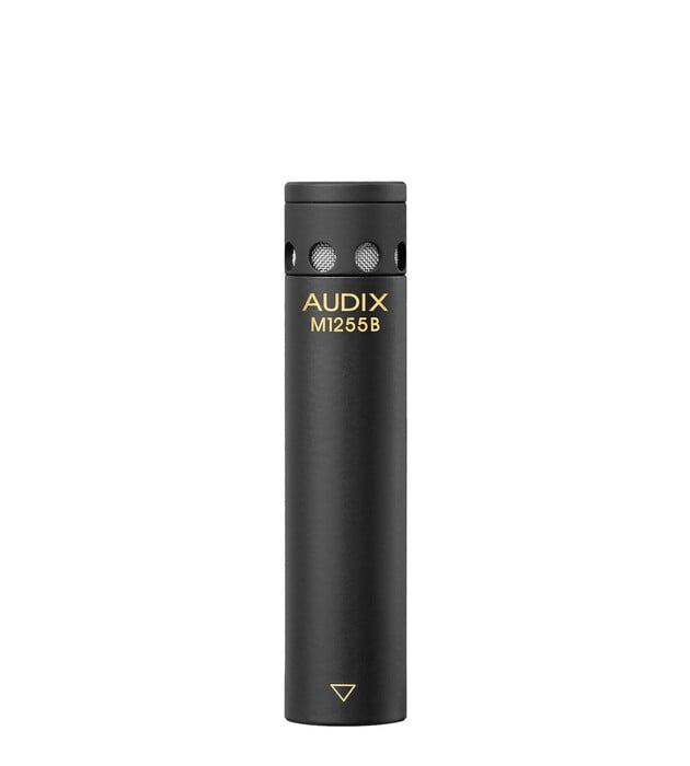 Audix M1255BS High-Sensitivity Miniature Supercardioid Condenser Mic, Black