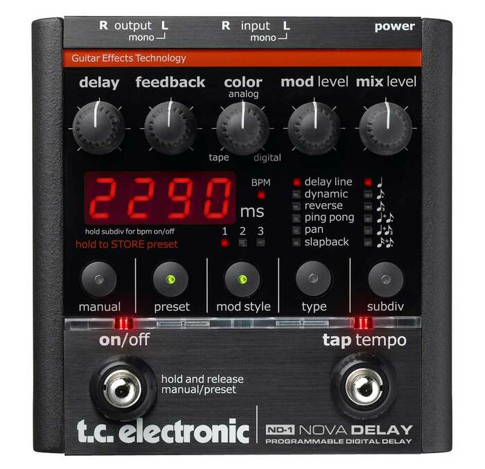 TC Electronic  (Discontinued) NOVA-DELAY Nova Delay Delay Effects Pedal