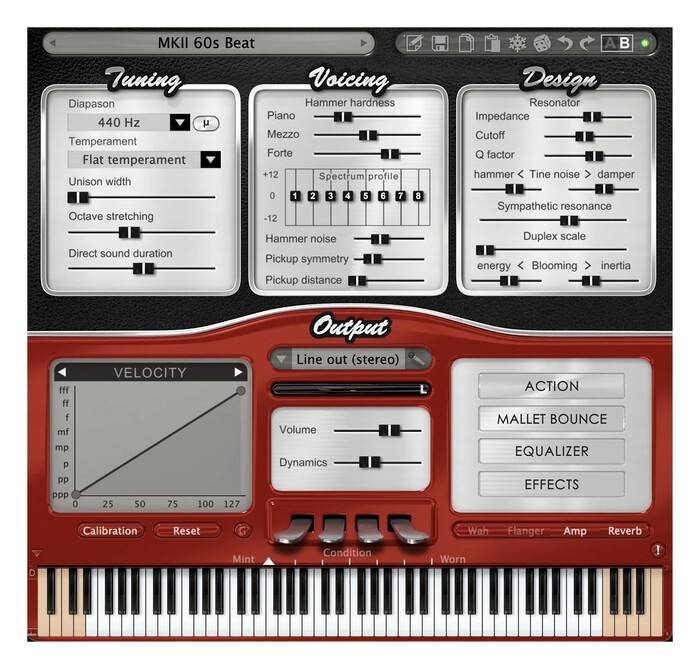 Pianoteq Electric Vintage Tines MKI, MKII, Vintage Reeds W1, Requires Pianoteq [Virtual]
