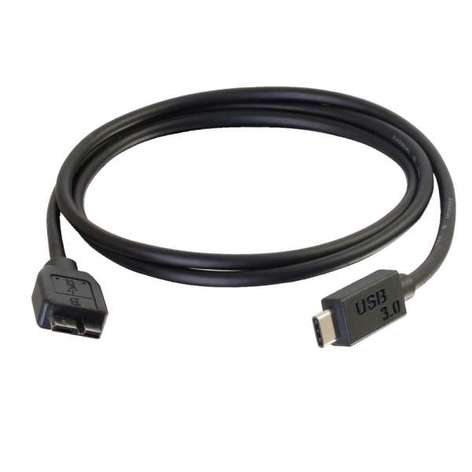 Cables To Go 28862 3 'USB 3.0 USB-C To USB Micro-B Cable M/M - Black