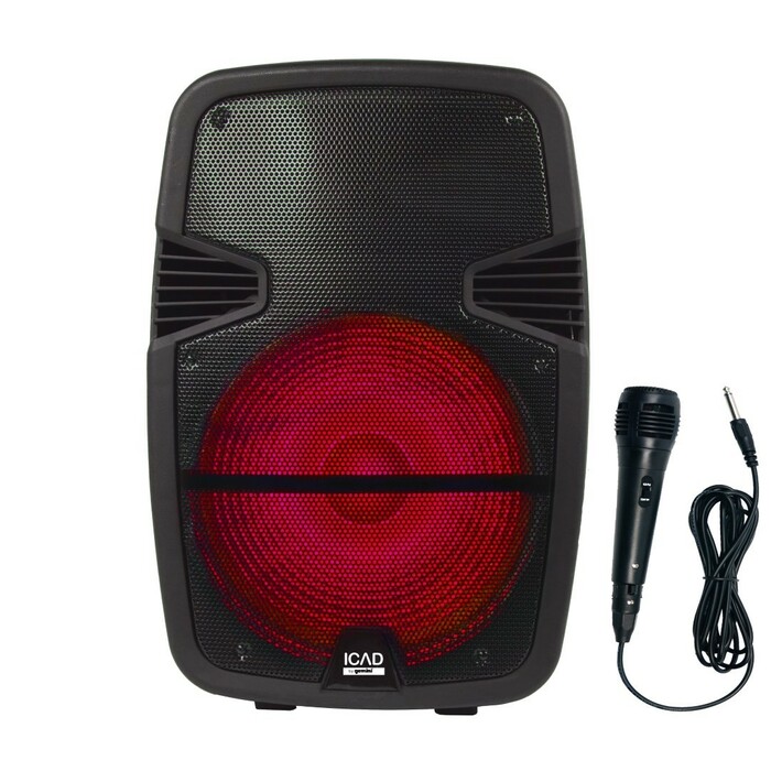 Gemini GSX-L515BTB 15" LED Bluetooth Speaker, 1000W