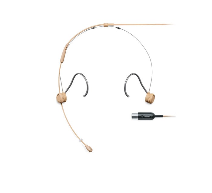 Shure QLXD1/TH53T QLXD1 Bodypack Transmitter With TH53 Headset Microphone, MTQG Connector, G50 Band, Tan