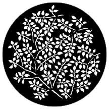 Rosco 77864 Steel Gobo, Branching Leaves (Negative)