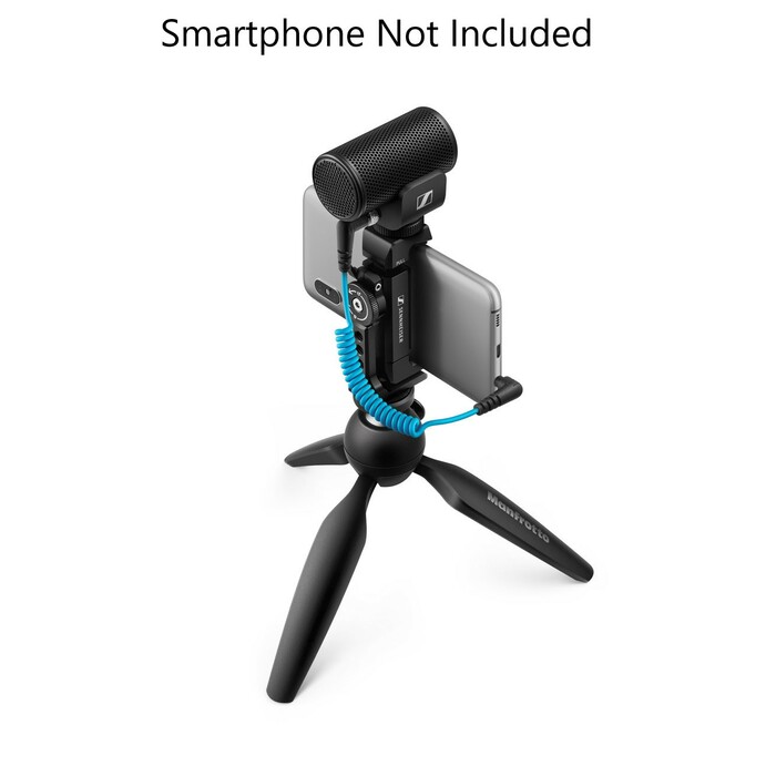 Sennheiser MKE200-MOBILE-KIT MKE 200 Shotgun Mic With PIXI Tripod, Smartphone Clamp