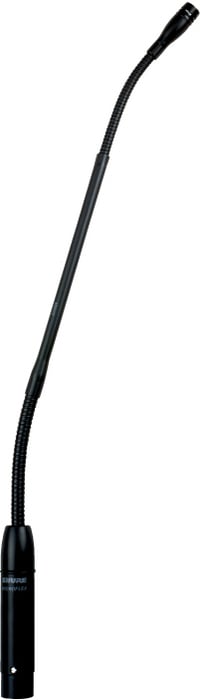 Shure MX412SE/N 12" Microflex Gooseneck Mic With In-Line Preamp And 10' XLR Cable, No Cartridge