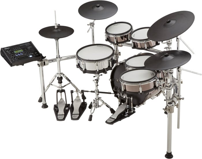Roland V-Drums TD-50KV2 6-Piece Electronic Drum Set With Rack, KD-180 Kick Pad