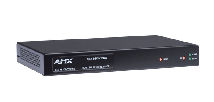 AMX NMX-DEC-N1222A SVSI Stand-alone Minimal Compression Video Over IP Decoder