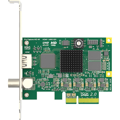 Magewell Pro Capture AIO SDI/DB9/DVI USB 3.0 PCIe 2.0 X1 Card