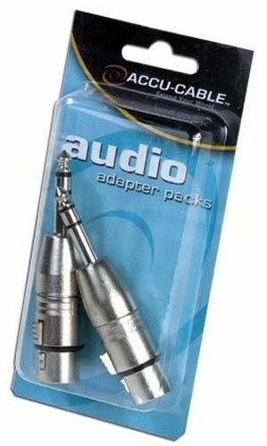 Accu-Cable AXLRC3PMQF 3-Pin XLR Female To 3-Pin XLR Male Adapter