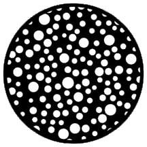 Rosco 79650 Steel Gobo, Bubbles Small