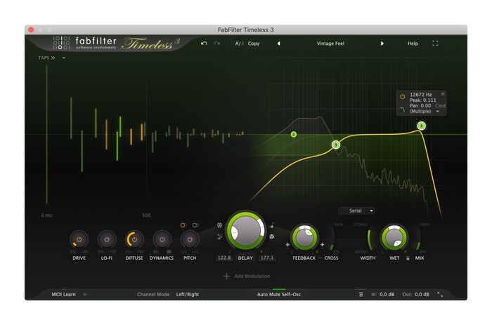 FabFilter FAB-TIMELESS-3 2 Independent Programmable Delays, With Effects [Virtual]