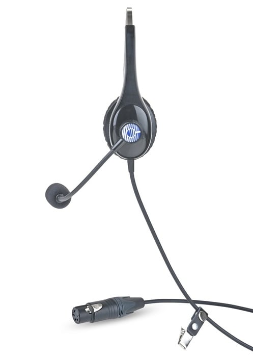 Clear-Com CC-28-X4 Light Weight Single-ear Intercom Headset, XLR (F) 4-Pin