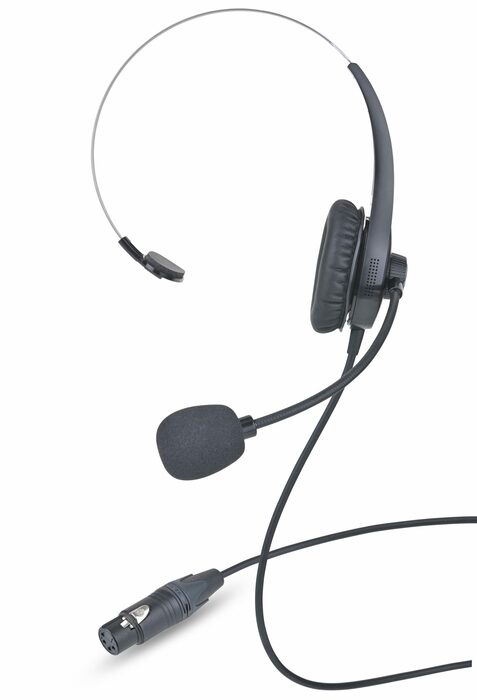 Clear-Com CC-28-X4 Light Weight Single-ear Intercom Headset, XLR (F) 4-Pin