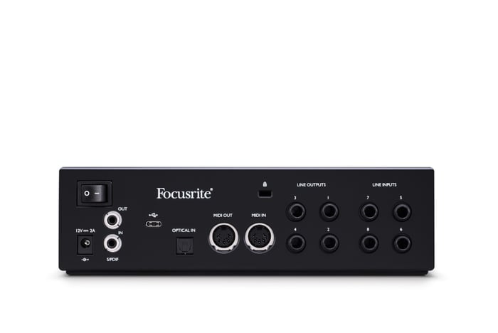 Focusrite Clarett+ 4Pre Versatile And Sonically True 18-in/8-out Audio Interface For The Complete Creator