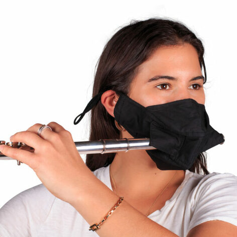 Gator GBOMFLUTEPIC-MSK Double-Layer Instrument Face Mask For Flutes & Piccolos