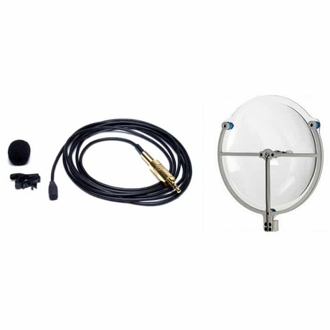 Klover KM-09-K-KEQ Mik 09" Parabolic Collector With Custom Omnidirectional Lavaliere Mic