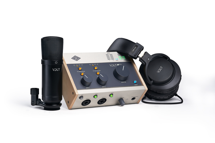 Universal Audio VOLT 276 STUDIO USB 2.0 Audio Interface Studio Pack W/ Mic, Mic Mount, Headphones, And XLR Cable (3m)