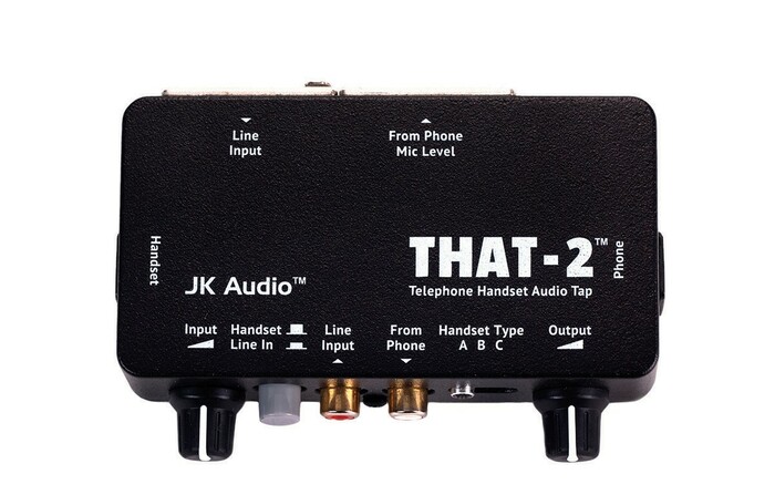 JK Audio THAT2 Telephone Handset Audio Tap With XLR