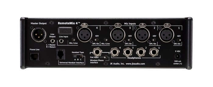 JK Audio RM4 4-Channel Broadcast Field Mixer