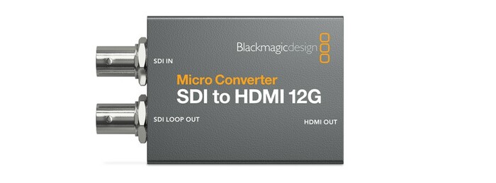 Blackmagic Design Micro Converter SDI to HDMI 12G 1x 12G-SDI Input To 1x 12G-SDI Loop Output And 1x HDMI Output Converter
