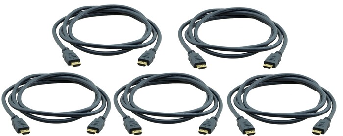 Kramer C-HM/HM-6-PK5-K 6' HDMI To HDMI CABLE , 5 PACK