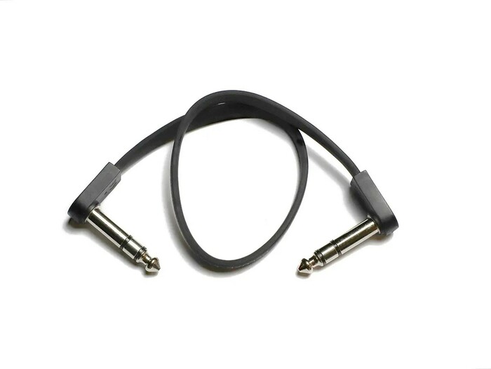 EBS PCF-DLS28 Flat Patch Stereo Cable, 28cm, Angle-Angle