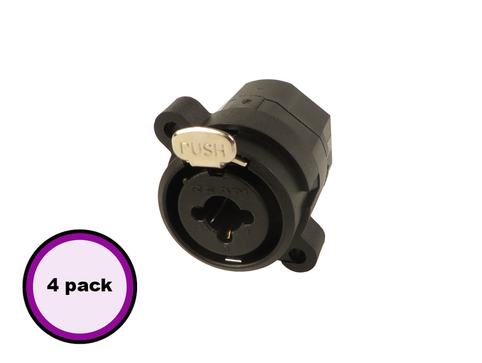 QSC CO-000168-00 Female SOB/XLR Jack For K12 (4 Pack)