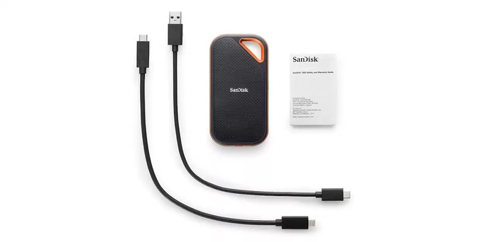 SanDisk 1TB Extreme PRO Portable SSD V2 Portable USB 3.2 Gen 2 Type-C External SSD, 1TB