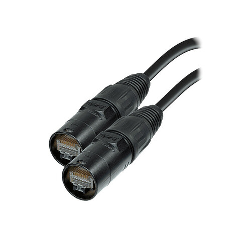 Link USA ER6N5B6SF25 25' CAT6A STP Ethernet Cable, Neutrik EtherCON Black