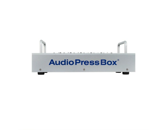 Audio Press Box APB-112-SB-D Active, Portable, 1 Channel DANTE Input, 12 LINE/Mic Outputs
