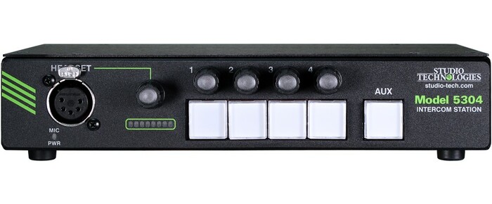 Studio Technologies MODEL-5304 Advanced, 4-channel Intercom User Device For Dante Audio-ove