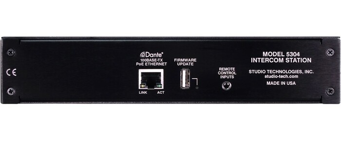 Studio Technologies MODEL-5304 Advanced, 4-channel Intercom User Device For Dante Audio-ove