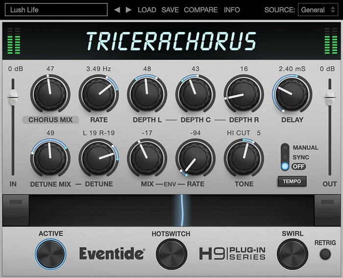 Eventide TriceraChorus Bucket Brigade Style Chorus Plug-In [Virtual]