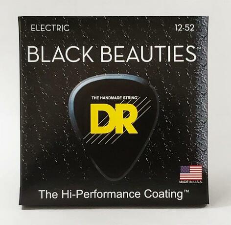 DR Strings BKE-12 Extra-Heavy Black Beauties K3 Coated Electric Guitar Strings
