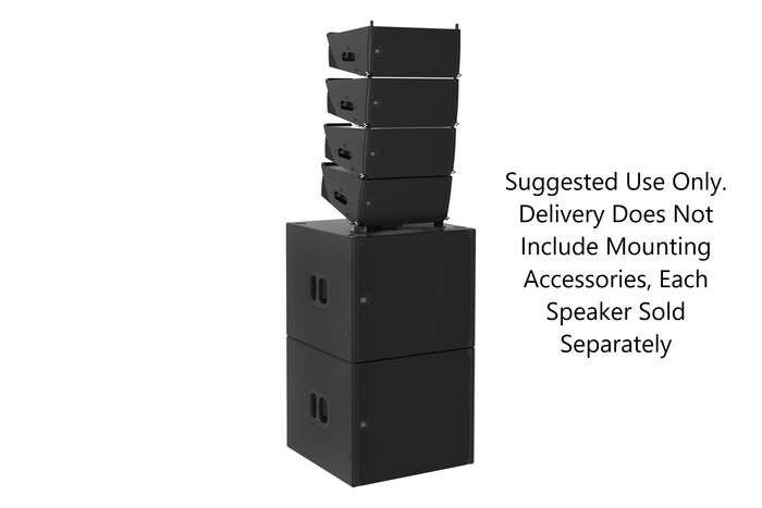 JBL SRX906LA Dual 6.5" 2-Way Powered Line Array Speaker, 120-Degree