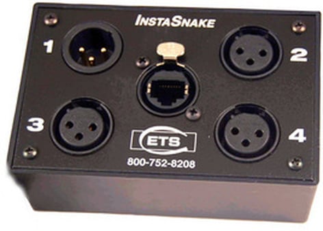 ETS ETS-PA203F [Restock Item] 3x XLR-F + 1x XLR-M To RJ45 Audio Balun