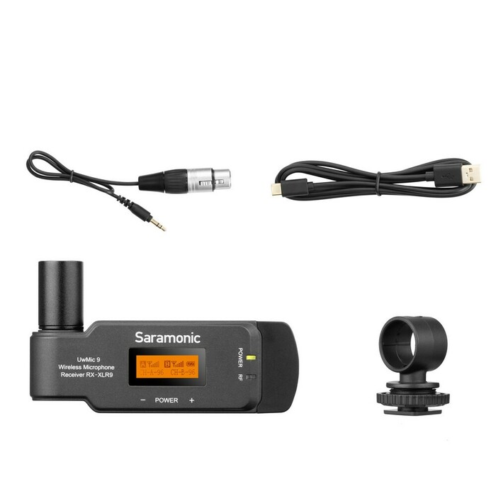 Saramonic UWMIC9RX-XLR9 Compact Wireless Plug-In XLR 2-Channel Receiver For UWMic9