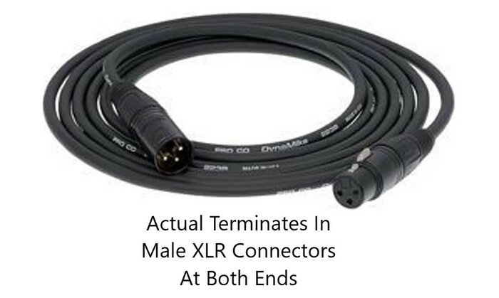 Pro Co MXMXM-6 6' XLRM To XLRM Cable